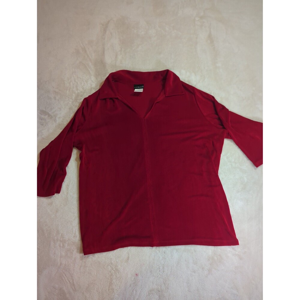 Citiknits Vibrant Red Top